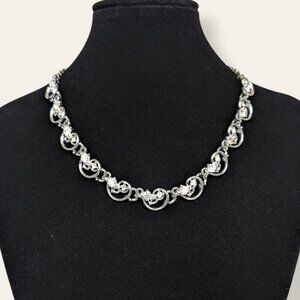 Vintage Rhinestone Accent Choker Necklace